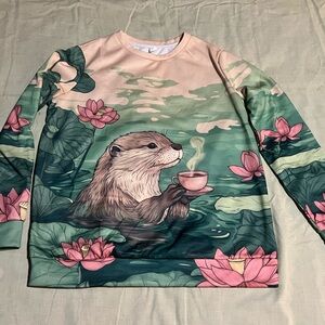 Otter print sweater